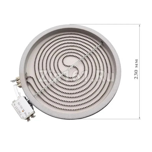 Электроконфорка 2100W D230mm (hi-light) Whirlpool 481231018892 C00327341 Электроконфорка 2100W D230mm (hi-light) Whirlpool 481231018892 C00327341
