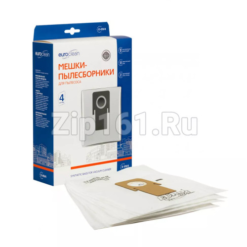Мешки пылесборники, 4 шт Euroclean для пылесоса E-09/4 Мешки пылесборники, 4 шт Euroclean для пылесоса E-09/4
