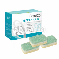 Таблетки Brezo ALL IN 1 для посудомоечной машины 60шт Таблетки Brezo ALL IN 1 для посудомоечной машины 60шт