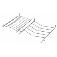 Складная гребенка верхней корзины для посуды для посудомоечных машин, серая  00489467