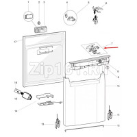 Модуль индикации Indesit Ariston 275075 Interface with knob + led