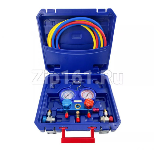 Манометрический коллектор в кейсе R134a 1.5м стекло DSZH WK-P6001S QC19H/19L