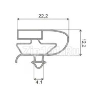 Уплотнитель для холодильника Hansa 615x560 профиль ЕА
