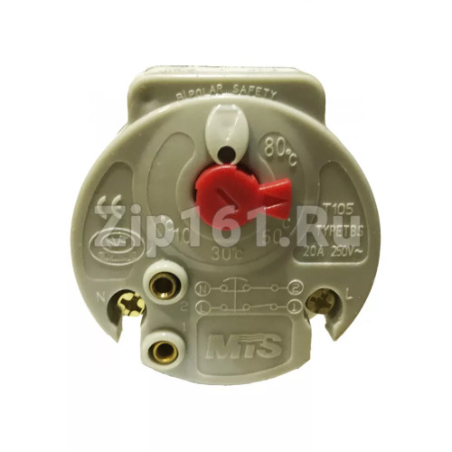 Термостат для водонагревателя MTS, 20A, 250V, 80°C L-270mm красный флажок Термостат для водонагревателя MTS, 20A, 250V, 80°C L-270mm красный флажок