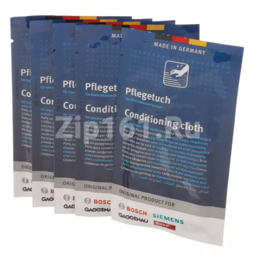 Салфетки для ухода за поверхностями из нержавеющей стали,   00312007