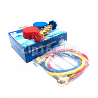 Коллектор 2 вентильный FC(CT)-536 R-600, R-290, R-32 в комплекте шланги 3 шт