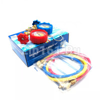 Коллектор 2 вентильный FC(CT)-536 R-600, R-290, R-32 в комплекте шланги 3 шт