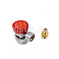 Вентиль быстросъемный QC-19H под углом 90, резьба 1/4 SAE высокого давления