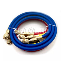 Набор заправочных шлангов 3шт 150см (22,134,12) Value VRP-С-(R,Y,B) с вентилями