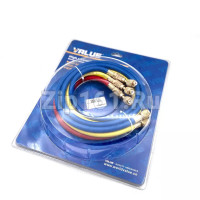 Набор заправочных шлангов 3шт 150см (22,134,12) Value VRP-С-(R,Y,B) с вентилями