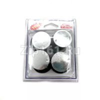 Ручки плиты с пружинкой Черные с хром.накладкой универсальные