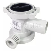 Корпус фильтра помпы Улитка с заглушкой ARISTON, INDESIT - 092264 -145315 -119307 Белая