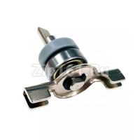 Шток ножа х/печи  в сборе с подшипником 608ZZ и сальником 8x22x7 для ведер 15 и 20 литра