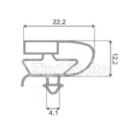 Уплотнитель для холодильника Hansa 615x560 профиль ЕА