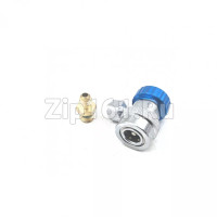 Вентиль быстросъемный QC-19L под углом 90, резьба 1/4 SAE низкого давления