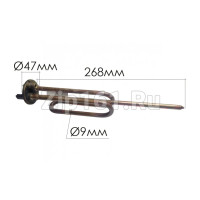 Тэн для водонагревателя 2000W RCF PA анод-M6 (под круглый фланец) Thermowatt 125652 t.184281 3401071, D-48мм, H-280мм Тэн для водонагревателя 2000W RCF PA анод-M6 (под круглый фланец) Thermowatt 125652 t.184281 3401071, D-48мм, H-280мм