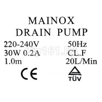 Помпа MAINOX 30w на защелках 3шт клеммы вперед вместе для Помпа MAINOX 30w на защелках 3шт клеммы вперед вместе для