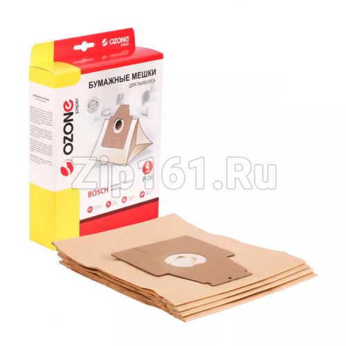 Мешки Ozone 4шт для пылесоса  P-06