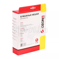 Мешки Ozone 4шт для пылесоса  P-06