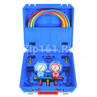 Манометрический коллектор в кейсе DSZH WK-P3603S (68мм,R22,404,134,410) со шлангами