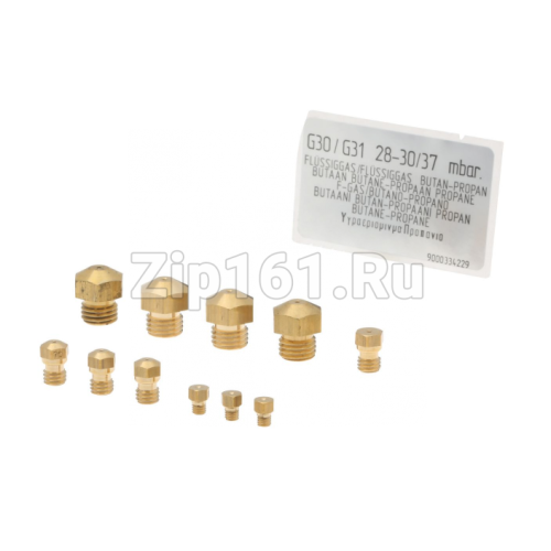 Комплект форсунок для сжиженного газа, G30/31, для встраиваемых газовых, варочных панелей 00424220 Комплект форсунок для сжиженного газа, G30/31, для встраиваемых газовых, варочных панелей 00424220