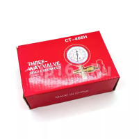 Коллектор 1 вентильный с манометром FC(CT)-466GL-500 (R12, R22, 134, 502)