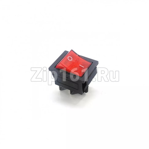 Кнопка универсальная биполярная красного цвета 20A 250V 4 контакта