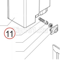 Пружина клапана бункера воды ø 8,2x18,8 мм Saeco, 11003672