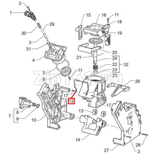 Пружина чистки поршня заварочного блока для Saeco  996530000898