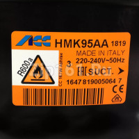 Компрессор HMK95AA (Вт при -23.3°) 167 Вт, R600 Италия Компрессор HMK95AA (Вт при -23.3°) 167 Вт, R600 Италия