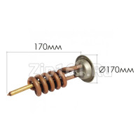ТЭН для водонагревателя THERMEX 2000W 220V, D-64мм, Н-170мм ТЭН для водонагревателя THERMEX 2000W 220V, D-64мм, Н-170мм
