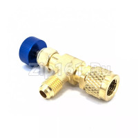 Запорный вентиль-переходник 1/4-1/4 FavorCool Blue (HC-1222)