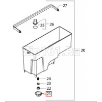 Штуцер входной контейнера воды Saeco, 17001366