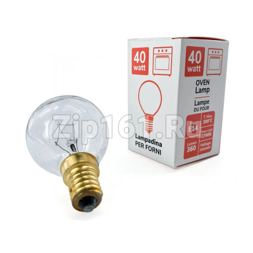 Лампа для духовки E14 40W 220/240 300C MONDO