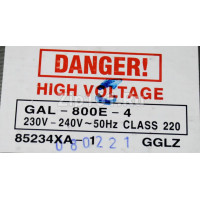 Трансформатор силовой СВЧ 800W, 220-240V, 50Hz Трансформатор силовой СВЧ 800W, 220-240V, 50Hz