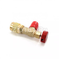 Вентиль сервисный 1/4M x 5/16F LTV-1223 красный