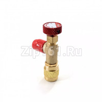 Вентиль сервисный 1/4M x 5/16F LTV-1223 красный