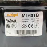 Компрессор Cubigel ML60TB (R404, +7.2, 814 Вт) Компрессор Cubigel ML60TB (R404, +7.2, 814 Вт)