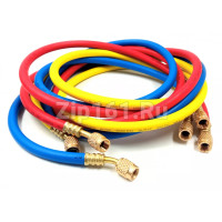 Набор шлангов 3шт 180 см, 600PSI (R-134, R-404, R-407) DS 72600