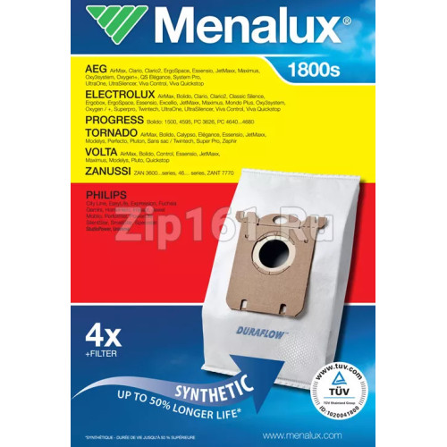 Мешок для пыли Menalux 1800S пылесоса Electrolux 9001688150 Мешок для пыли Menalux 1800S пылесоса Electrolux 9001688150