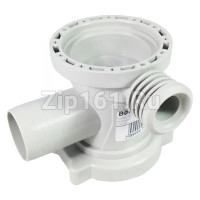 Корпус фильтра помпы Улитка с заглушкой ARISTON, INDESIT - 092264 -145315 -119307 Белая Корпус фильтра помпы Улитка с заглушкой ARISTON, INDESIT - 092264 -145315 -119307 Белая