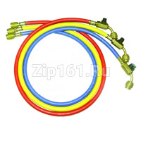 Набор шлангов c шаровыми кранами 3шт 150см, 800PSI (R22, R134, R404, R410) DSZH CT-360-RYB-HV Набор шлангов c шаровыми кранами 3шт 150см, 800PSI (R22, R134, R404, R410) DSZH CT-360-RYB-HV
