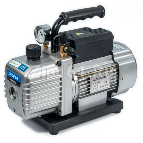 Насос вакуумный двухступенчатый со стрелочным вакуумметром, 72 л/мин Becool BC-VP-230 SV, спец. масло