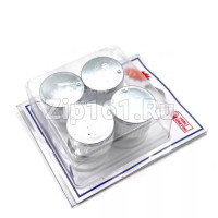 Ручки плиты с пружинкой БЕЛЫЕ с хром.накладкой универсальные