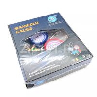 Манометрическая станция DSZH WK-536G-R134a R22/134/404/407/410 стекло без шлангов