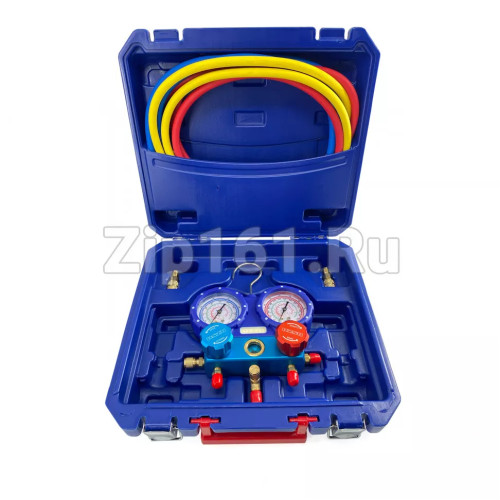 Манометрический коллектор в кейсе R22/404/407/410 1.8м стекло DSZH WK-P7202S 2хAD89