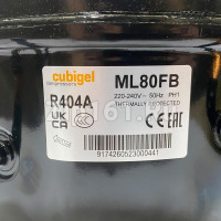 Компрессор Cubigel ML80FB (R404, +7.2, 371Вт) Компрессор Cubigel ML80FB (R404, +7.2, 371Вт)