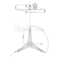 Крестовина барабана (низкий вал 78 мм)  DC97-00124D