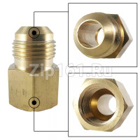 DJ - M 1/2 - F 3/8 Штуцер переходной (М - наружняя, F - внутренняя) DJ - M 1/2 - F 3/8 Штуцер переходной (М - наружняя, F - внутренняя)