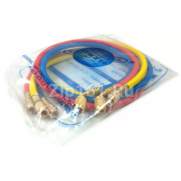 Набор шлангов 3шт 120см, 600PSI (R-134, R-404, R-407) DSZH DS 48600